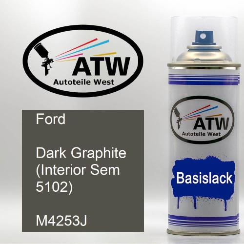 Ford, Dark Graphite (Interior Sem 5102), M4253J: 400ml Sprühdose, von ATW Autoteile West.